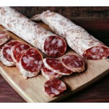 Saucisse sèche pur porc boyau naturel les 4 pièces de 250gr soit 10€ le kg